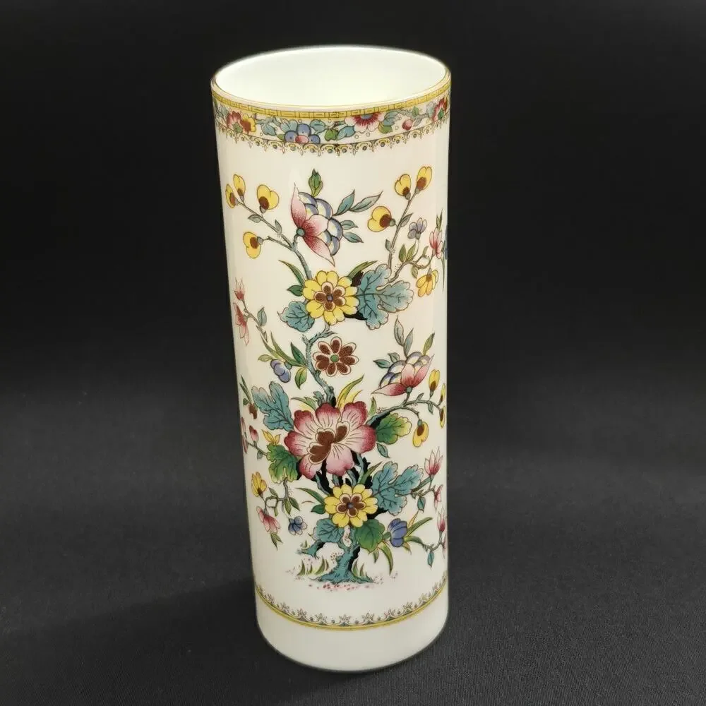 Vintage Coalport Bone China Ming Rose Vases 7